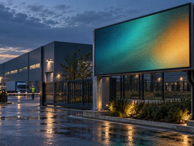 Kurum Girişi Kayan Yazı LED Tabela