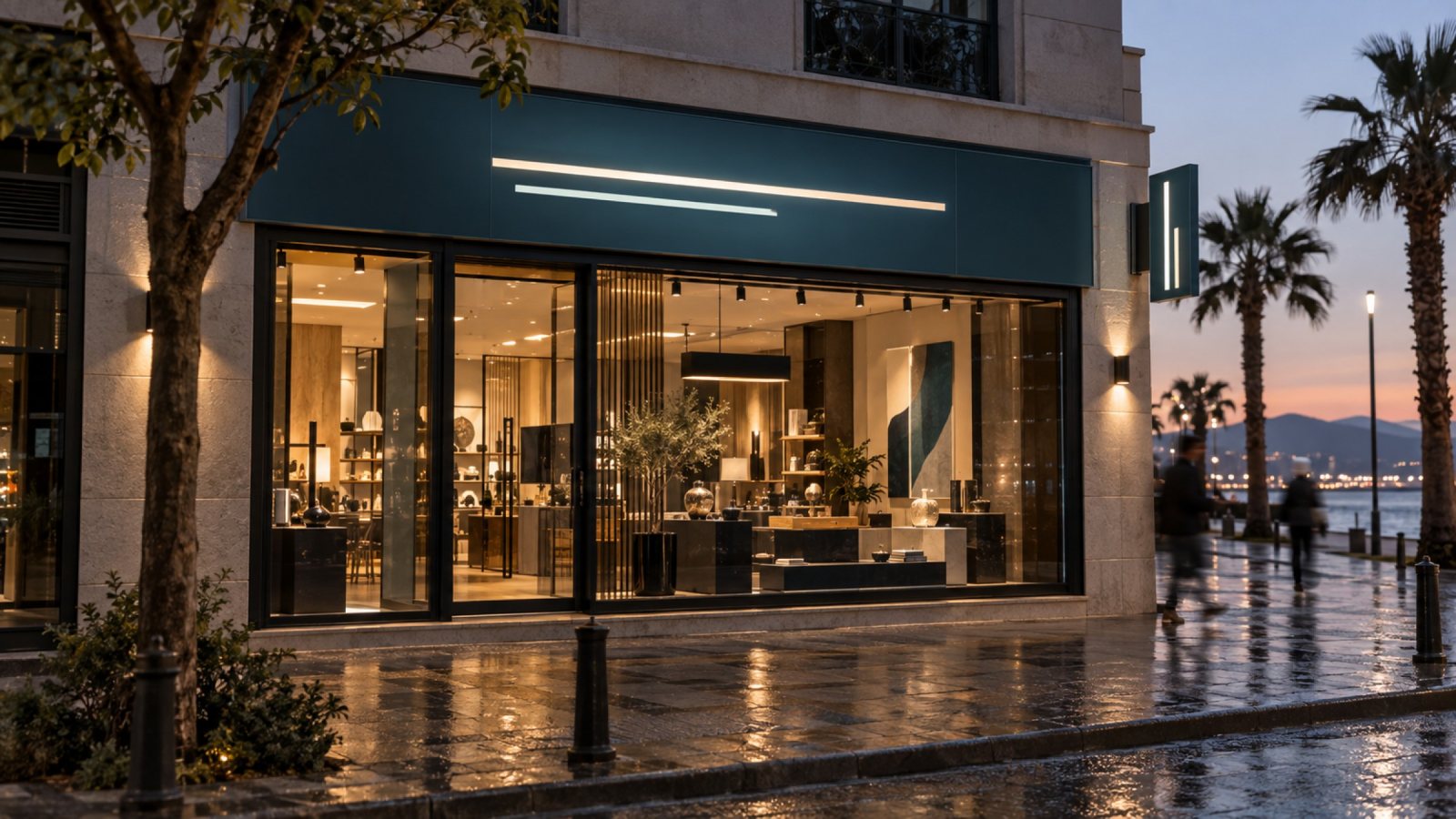 Kafe Işıklı Tabela